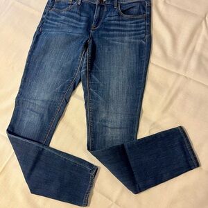 Express Women's Straight Leg Blue Jeans